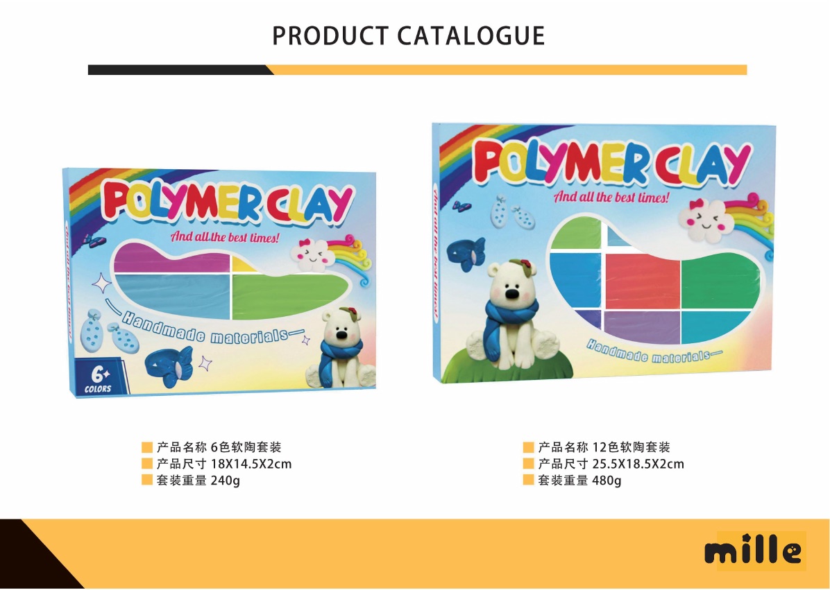 Air dry and modeling clay examples